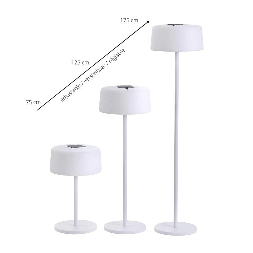 Dimmelhető napelemes lámpa érzékelővel BUMP LED/3W/3,7V IP55