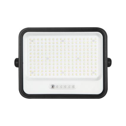 LED dimmelhető napelemes reflektor LED/400W/3,2V 2000-8000K IP65 20000 mAh fekete + távirányító