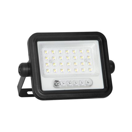 Fényerőszabályozható napelemes LED reflektor LED/50W/3,2V 2000-8000K IP65 3800 mAh fekete + távirányító