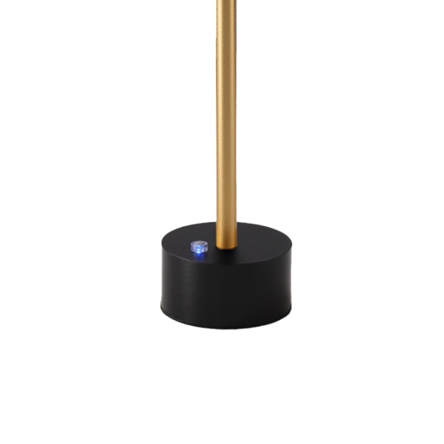 Dimmelhető újratölthető LED asztali lámpa SAM LED/5W/5V 3600 mAh fekete/arany