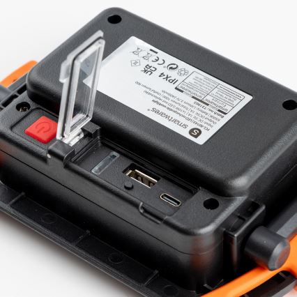 Dimmelhető újratölthető LED reflektor LED/10W/5V USB 6500K IP44