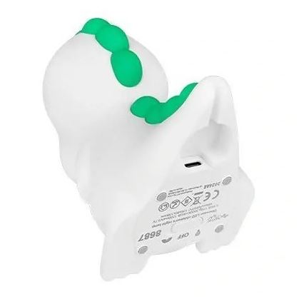 LED RGBW fényerőszabályozható, újratölthető gyermek éjszakai lámpa LED/2,5W/5V 3000K 1200 mAh dinoszaurusz