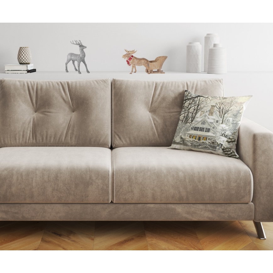 Díszpárna 43x43 cm bézs