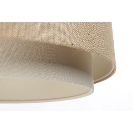 Lámpa zsinóron DOBLO 1xE27/60W/230V bézs/krém