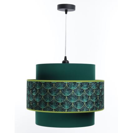 Lámpa zsinóron DOBLO 1xE27/60W/230V zöld