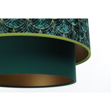 Lámpa zsinóron DOBLO 1xE27/60W/230V zöld