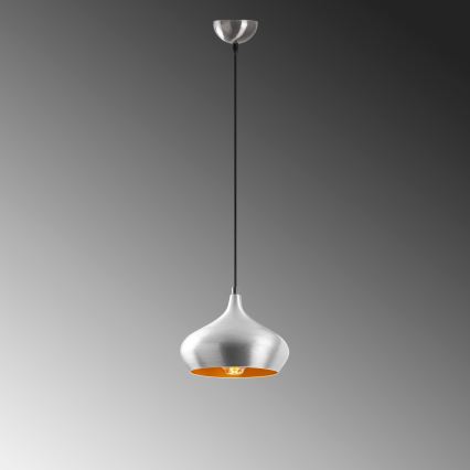 DODO függőlámpa kábellel 1xE27/40W/230V matt króm