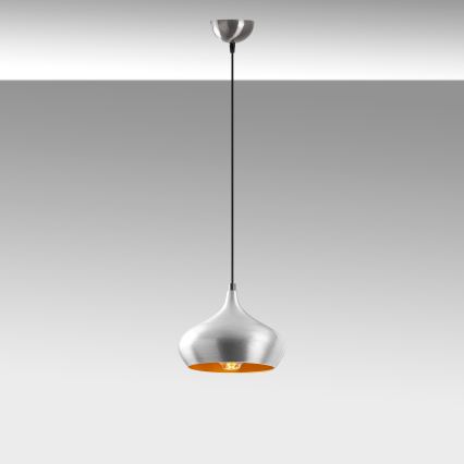 DODO függőlámpa kábellel 1xE27/40W/230V matt króm