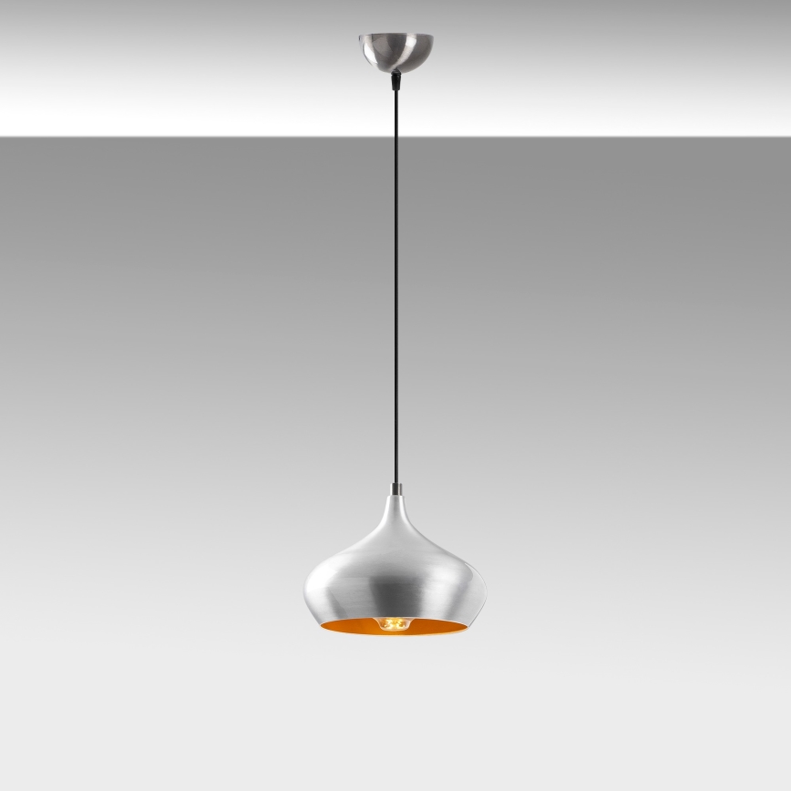 DODO függőlámpa kábellel 1xE27/40W/230V matt króm