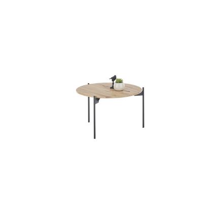 Dohányzóasztal AURA átm. 55 cm tölgy/antracit