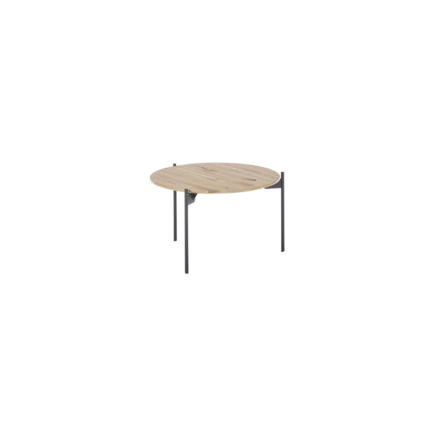 Dohányzóasztal AURA átm. 55 cm tölgy/antracit