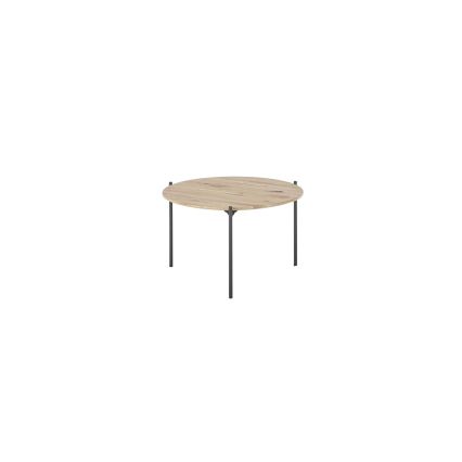 Dohányzóasztal AURA átm. 55 cm tölgy/antracit