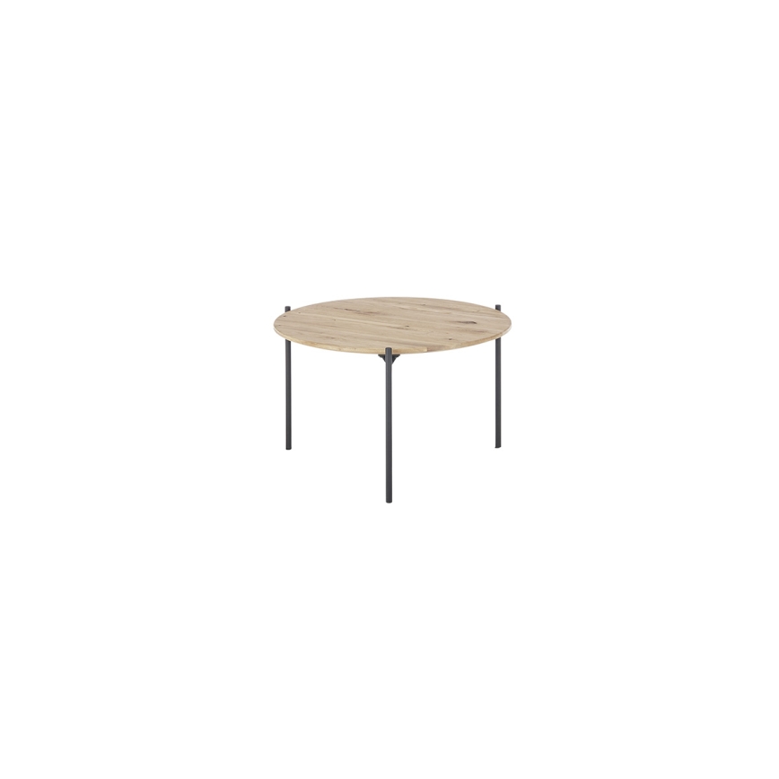 Dohányzóasztal AURA átm. 55 cm tölgy/antracit