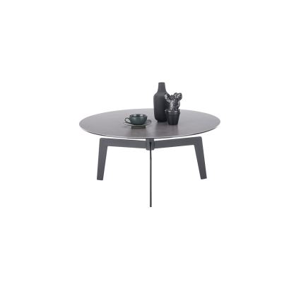 Dohányzóasztal BALANCE átm. 80 cm szürke/antracit