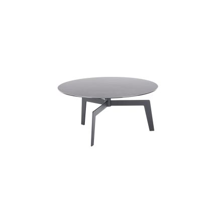 Dohányzóasztal BALANCE átm. 80 cm szürke/antracit
