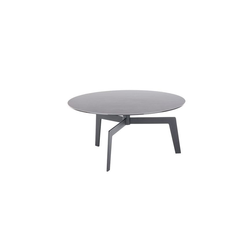 Dohányzóasztal BALANCE átm. 80 cm szürke/antracit