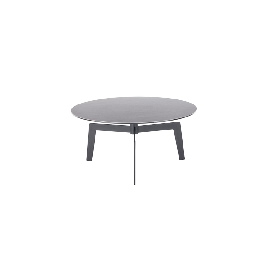 Dohányzóasztal BALANCE átm. 80 cm szürke/antracit