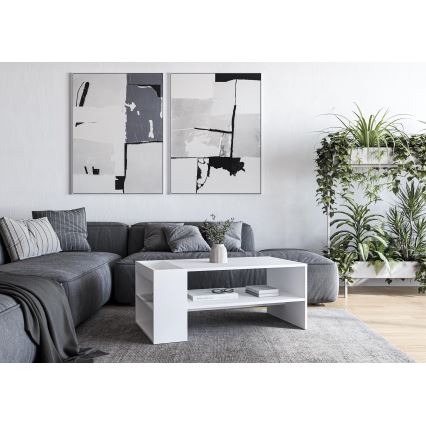 Dohányzóasztal BELA 100x42 cm fehér