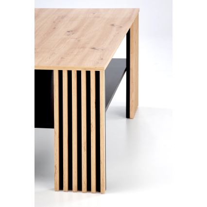 Dohányzóasztal FORMA 110x65 cm barna/fekete
