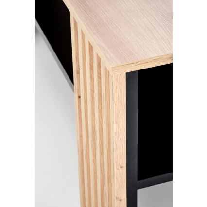 Dohányzóasztal FORMA 110x65 cm barna/fekete