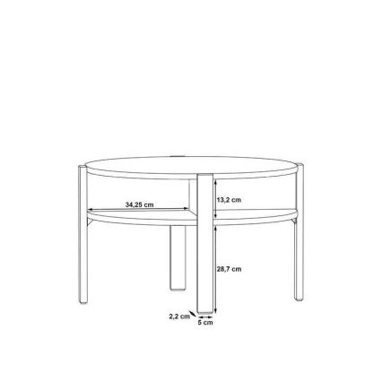 Dohányzóasztal INAR barna