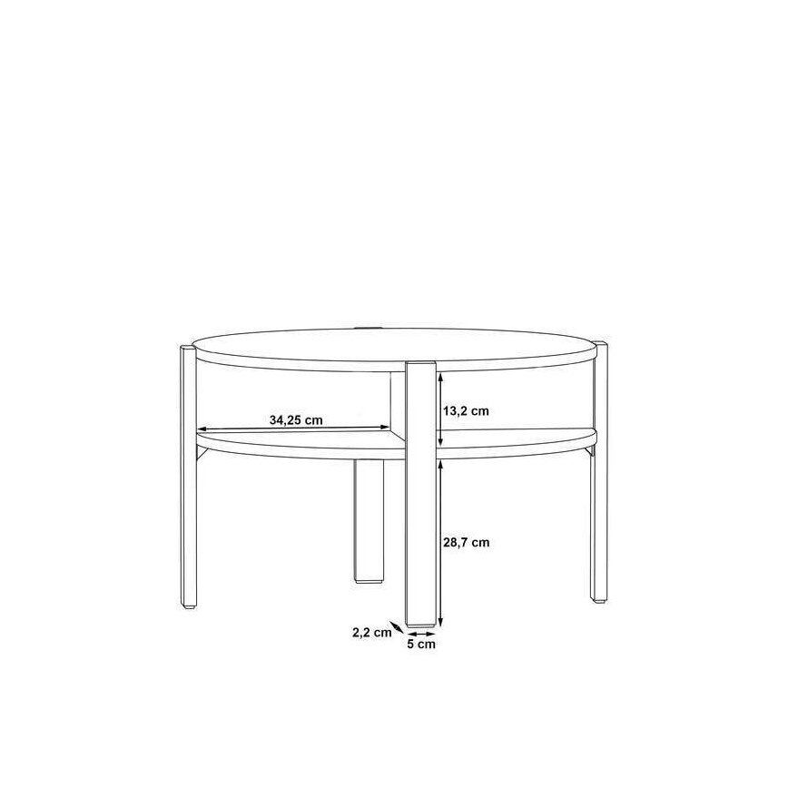 Dohányzóasztal INAR barna