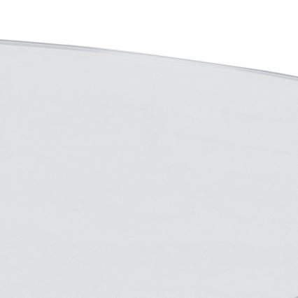 Dohányzóasztal LUCA 82 cm, átlátszó/ezüst