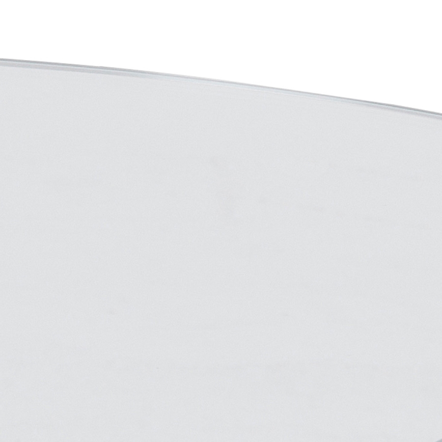 Dohányzóasztal LUCA 82 cm, átlátszó/ezüst