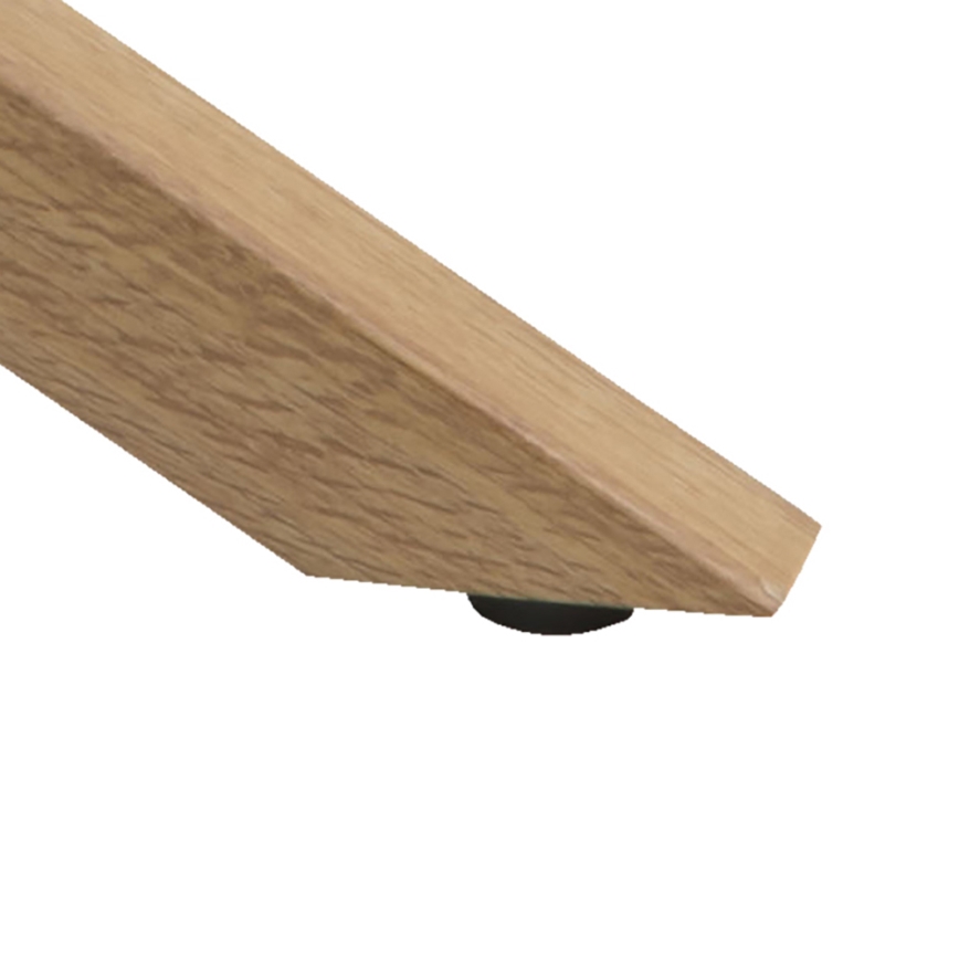 Dohányzóasztal LUCA 82 cm átlátszó/tölgy