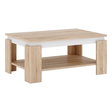 Dohányzóasztal LUNO sonoma tölgy/fehér