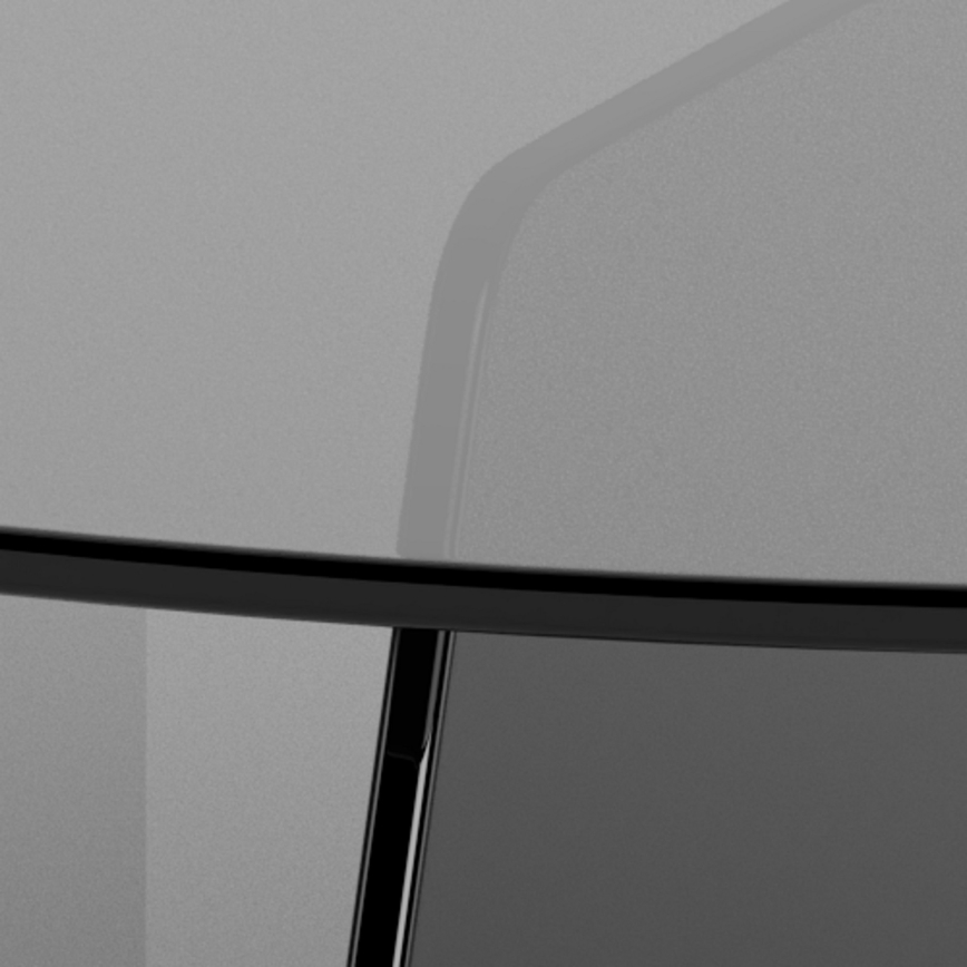 Dohányzóasztal SANOS, 80 cm, füstszürke