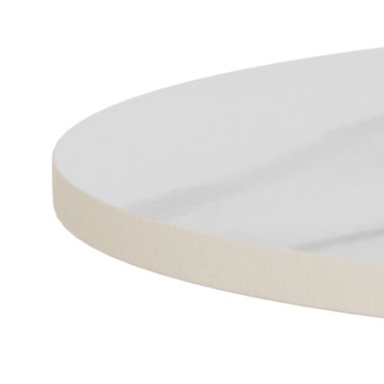 Dohányzóasztal SANTORINI Ø 45 cm fehér/fekete/kerámia