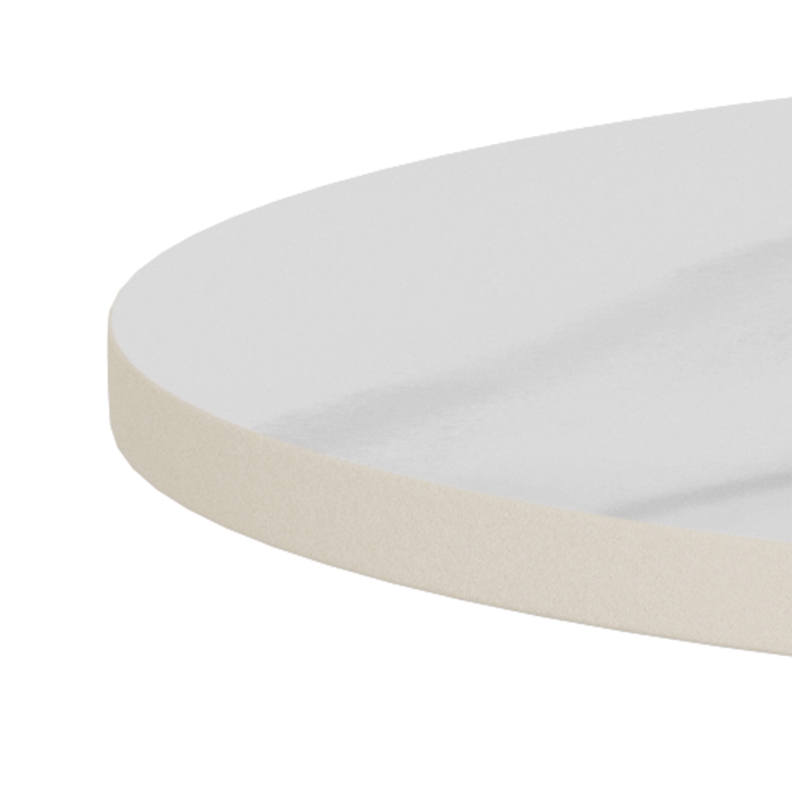 Dohányzóasztal SANTORINI Ø 45 cm fehér/fekete/kerámia