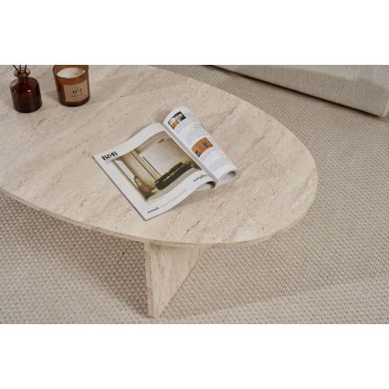 Dohányzóasztal VARUM 120x65 cm bézs