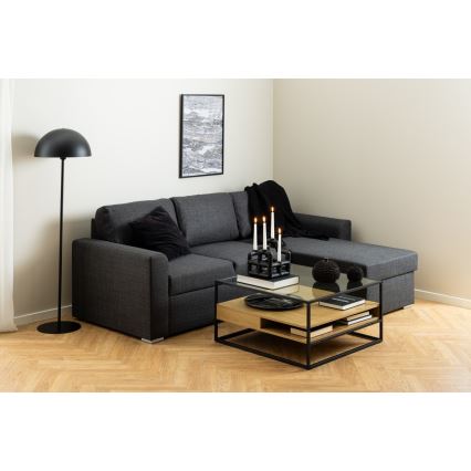 Dohányzóasztal ZEIN tölgy/fekete