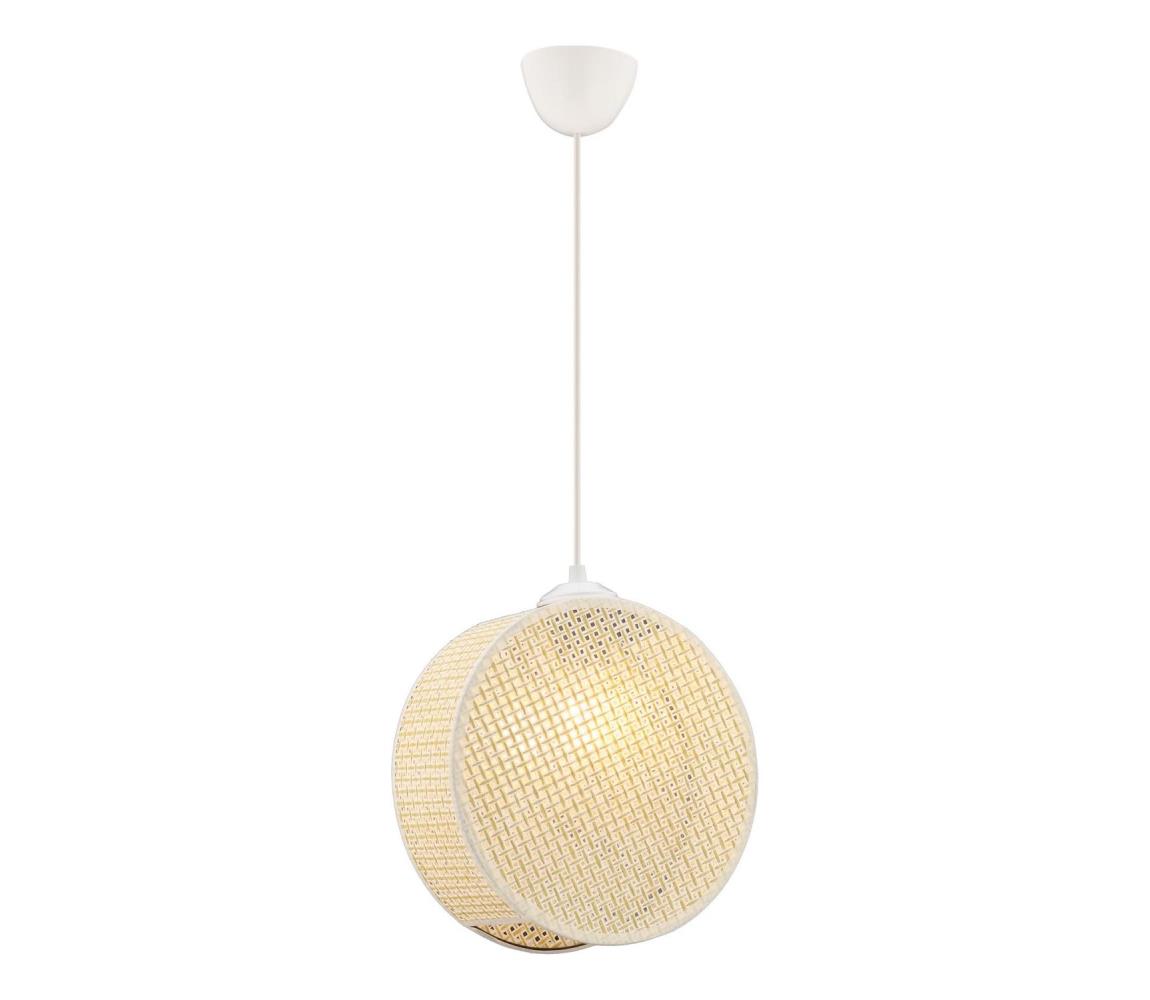 DRUM függőlámpa kábelen, 1xE27/60W/230V, krémszínű 390FLH2527