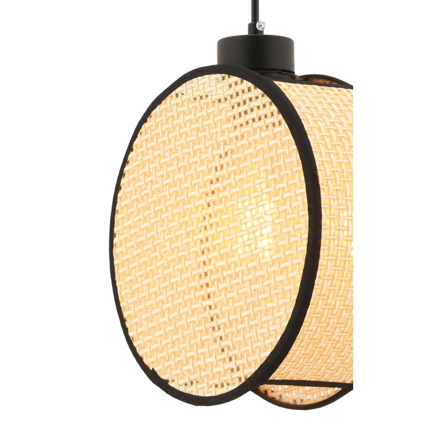 DRUM kábeles függőlámpa 1xE27/60W/230V bézs/fekete