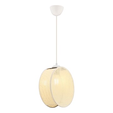 DRUM zsinóros függőlámpa 1xE27/60W/230V krémszínű