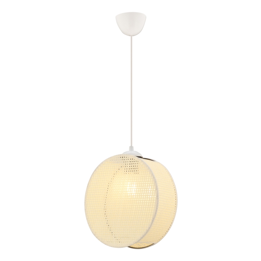 DRUM zsinóros függőlámpa 1xE27/60W/230V krémszínű