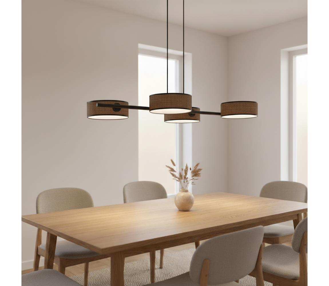 EMIBIG DRUMZ kábeles csillár 4xE14/10W/230V, barna 1563/4