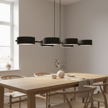 DRUMZ kábeles függőlámpa 6xE14/10W/230V fekete