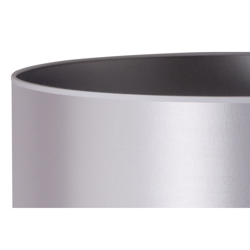 Duolla - Állólámpa CANNES 1xE27/15W/230V átm. 45 cm ezüst/fehér