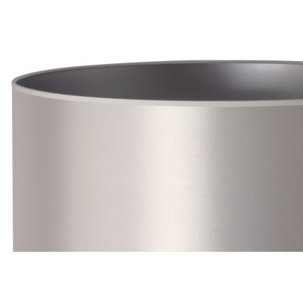 Duolla - Állólámpa CANNES 1xE27/15W/230V átm. 45 cm ezüst/fehér