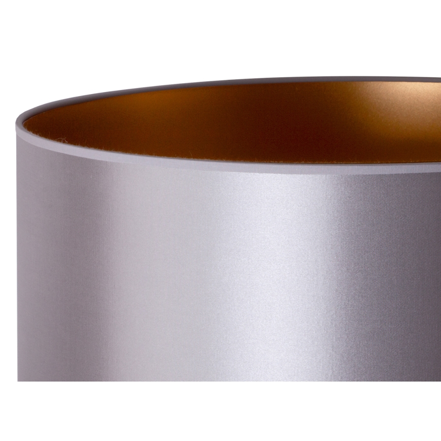 Duolla - Állólámpa CANNES 1xE27/15W/230V átm. 45 cm ezüst/réz/fekete