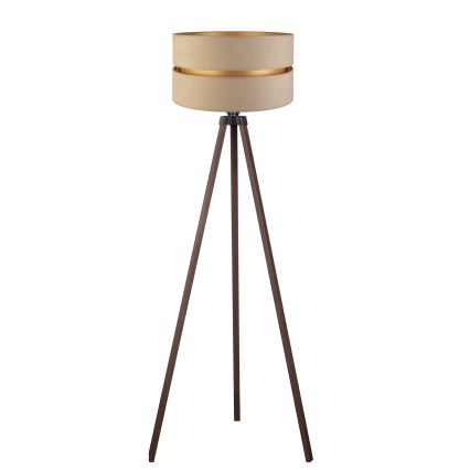 Duolla - Állólámpa DUO 1xE27/60W/230V átm. 44 cm bézs/barna