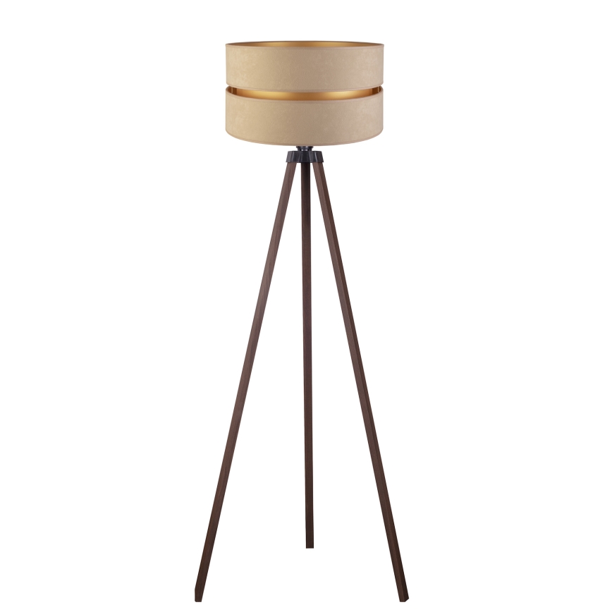 Duolla - Állólámpa DUO 1xE27/60W/230V átm. 44 cm bézs/barna