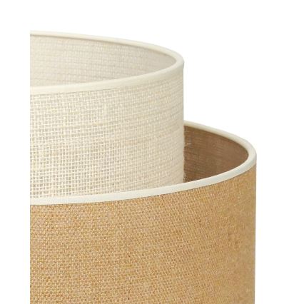 Duolla - Állólámpa YUTE BOHO 1xE27/15W/230V átm. 45 cm barna/krémes