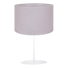 Duolla - Asztali lámpa BRISTOL 1xE14/15W/230V szürke/fehér