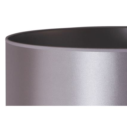 Duolla - Asztali lámpa CANNES 1xE14/15W/230V átm. 20 cm ezüst/fekete