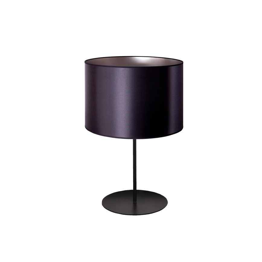 Duolla - Asztali lámpa CANNES 1xE14/15W/230V átm. 20 cm fekete/ezüst